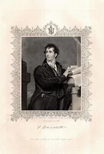 c1850 Sir Francis Burdett Great Britain Reform Politician Steel Engraving Portrait