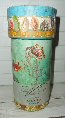 Vintage Punch Studio VERBENA LIQUID SOAP in ROUND NAUTICAL BOX