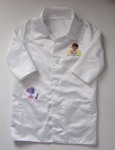Cappotto medico Disney's Doc McStuffins ~ taglia 4 - 6X ~ macchie di inchiostro - Foto 1 di 6