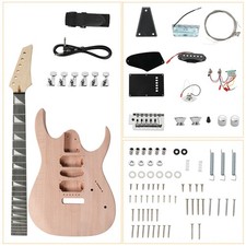 DIY 6 String 170 Style Electric Guitar Kits with Mahogany Body, Maple Neck