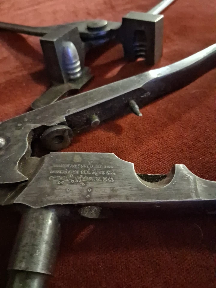 Raro par Winchester herramienta de recarga y molde de bala 45-75 WCF Foto 2 de 4