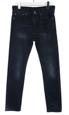 LEVI'S 510 Jeans Men's W31/L32 Fade Effect Zip Fly Stretch Whiskers Blue Slim