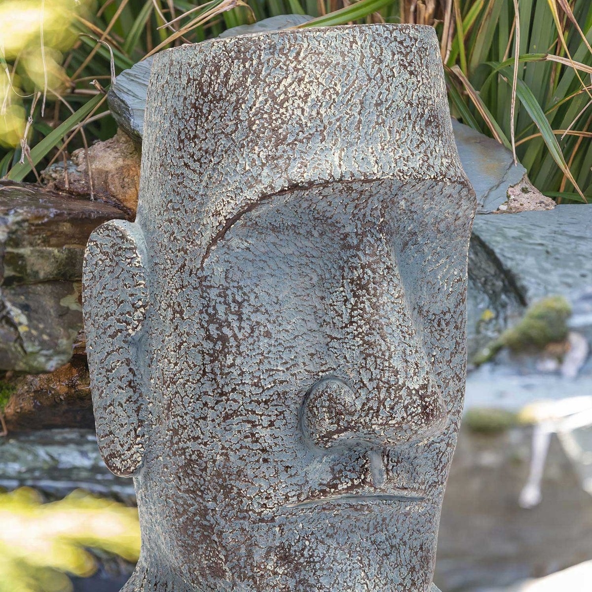 VFM Osterinsel Bronzebüste – 30.5 Cm Hoch, Zen Garten Deko, Für Innen & Außen