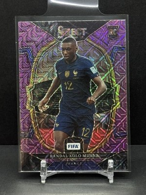 Randal Kolo Muani 2022-23 Select FIFA #18 Prizm Purple Terrace France