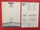 LOT 1968 MERCEDES-BENZ " '280 SE' / CONVERTIBLE / COUPE" German Brochure & Sheet