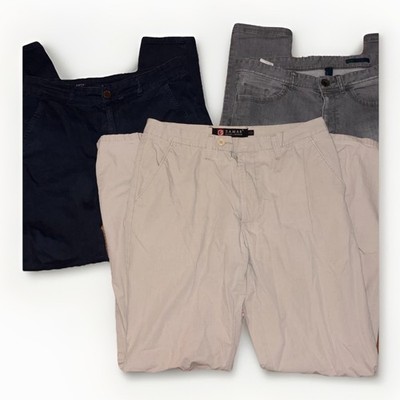 4-Pair Men s Pants Bundle   Mixed Brands   Sizes Around M/L
