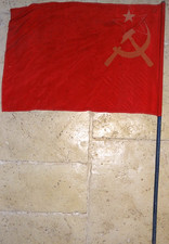 Véritable Drapeau ancien 1945 Yalta Alliés WW2 URSS