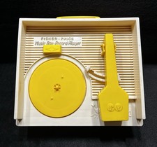 Vintage 1971 Fisher Price Music Box Record Player Toy Tested And Works No Discs