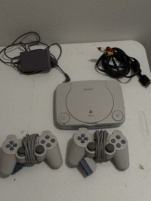 Sony PSone SCPH-101 Console Bundle 2 Controllers Power Supply Cable PlayStation