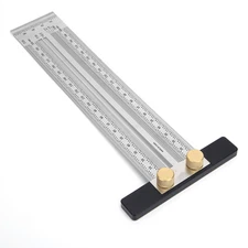 Stainless Steel T Type Hole Ruler Scribing Gauge Woodworking Marking Tool Z5