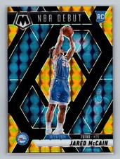 Jared McCain 2024-25 Panini Mosaic #263 Choice Black Gold Mosaic 1/8 Rookie