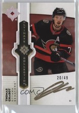 2022 Upper Deck Ultimate Collection Emblems Gold 20/49 Thomas Chabot Auto 0s6k