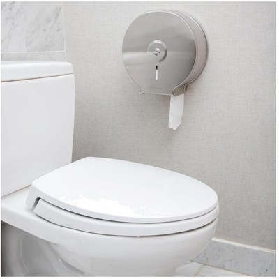 High-Traffic Restroom Dispenser, Lockable, Stainless Steel