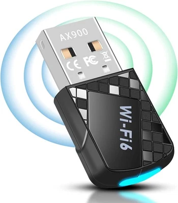 PIXELURE Bluetooth Adapter WLAN USB 2.0-Adapter AX900Mbs,Bluetooth 5.4 WLAN Stick WiFi6