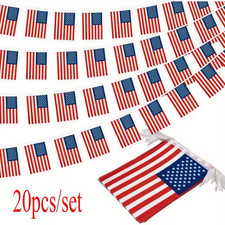 USA Bunting 33ft – World Cup 2026 – Stars & Stripes Team USA 20 XL Flags 🇺🇸