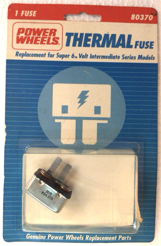 Power Wheels Thermal Fuse 80370 6v, P/N 130577, 1993 New In Box