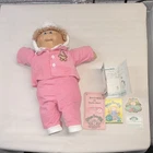 Cabbage Patch Kids Krissie Hanna Doll 1983 Signed Pink Outfit Birth Certificate