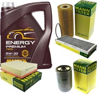 Mann Inspektionspaket 5L Mannol Energy Premium 5W-30 FüR VW Passat 1.9 TDI