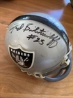 Fred Biletnikoff Oakland Raiders Signed Autographed Auto Mini Helmet