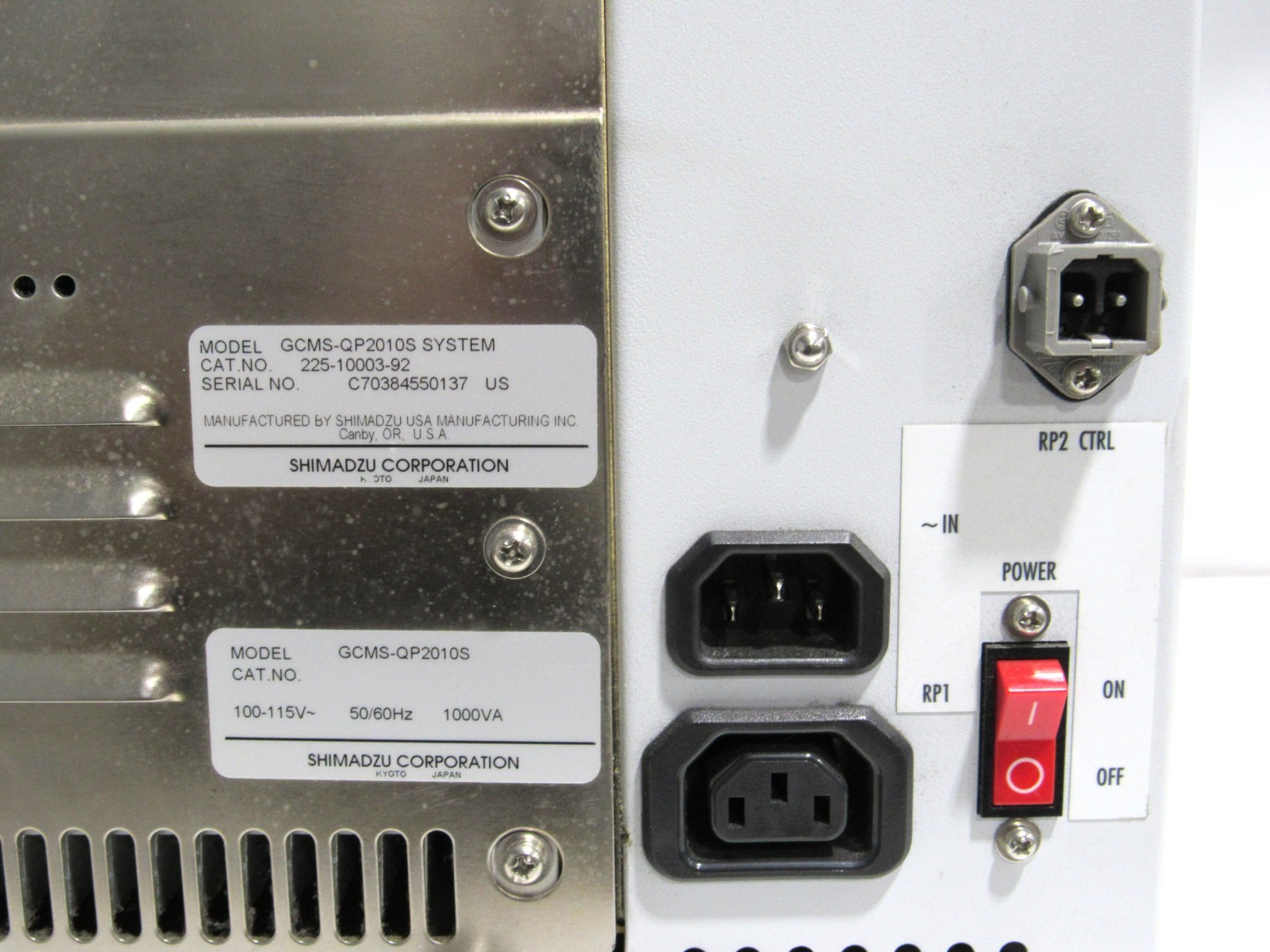 Shimadzu GCMS-QP2010S Gas Chromatograph Mass Spectrometer P/N 225-10003-92