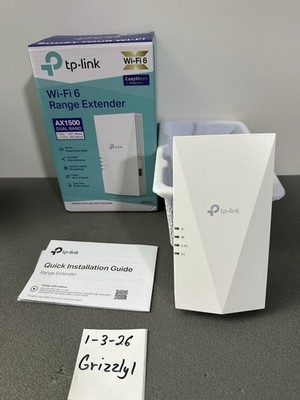 TP-Link AX1500 WiFi Extender Internet Booster (RE500X), WiFi 6 Range Extender