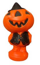 Vintage Gregg Products Halloween Jack-O-Lantern Pumpkin Man Blow Mold Light