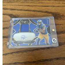 2025 Panini Select Rookie Signature Memorabilia Terrance Ferguson Blue Prizm /1…