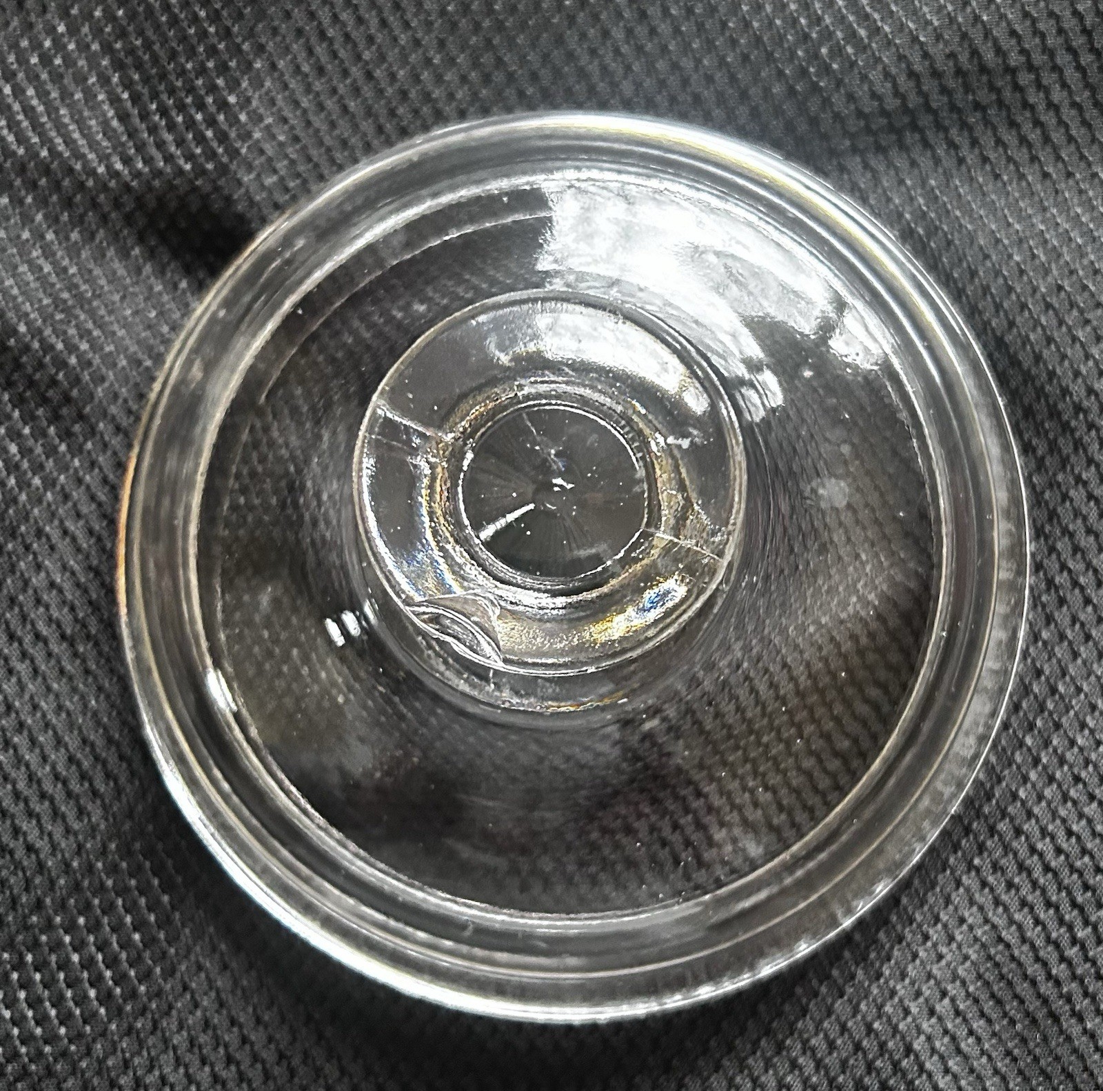 19TH C ANTIQUE  AMERICAN GLASS APOTHECARY JAR W/ APPLIED RINGS