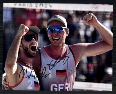 Nils Ehlers Clemens Wickler 2. Olympia 2024 Beachvolleyball Orig Sign+ G 45634