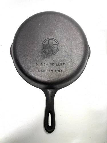 Griswold #6 Cast Iron Skillet 9" Small Block Logo Restored USA