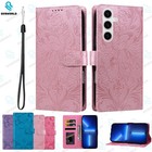 Case For Samsung S10 S20 S21 S22 S24 S24 S25 Ultra + Magnetic Flip Leather Cover