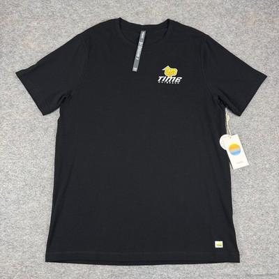 Vuori Tuvalu Tee T-Shirt Uptime Outreach Logo Black Mens Large L