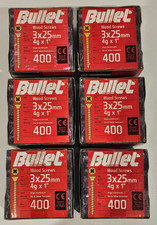 6 x Bullet Wood Screws 3x25mm (400 pc/pack)