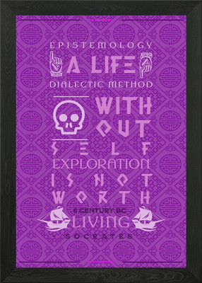 Dialektische Philosophie Zitat gerahmtes Wandbild Poster Leinwanddruck Bild