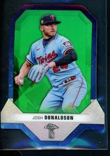 2021 Topps Chrome Ben Baller Diamond Die Cuts Green Refractor Josh Donaldson /99