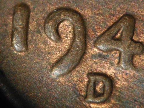 HIGH GRADE MINT ERROR 1945-D  LINCOLN WHEAT CENT DDO#3   XF+