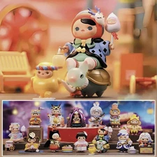 Genuine Pucky Festival Babies Series Temple Fair Confirmed Blind Box Figure Toy