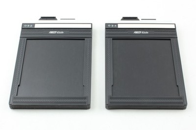 Menge 2 [NEUWERTIG] Fidelity Elite 4x5 Schnitt Film Halter Großformat aus JAPAN