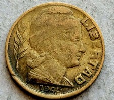 ARGENTINA 🇦🇷 FIVE  (5) CENTAVOS COIN 1945