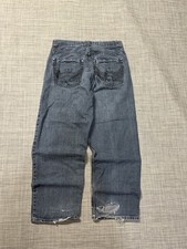 Royal Blue Jeans VTG Y2k Mens Baggy Wide Leg Size 32x30 Skater Grunge