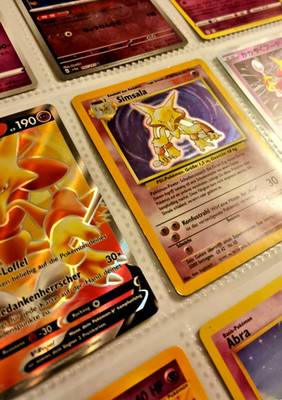 Pokemon Simsala 1/102 Base Abra Hypno Karten Holo Simsala V 93/165 S11a Sammlung
