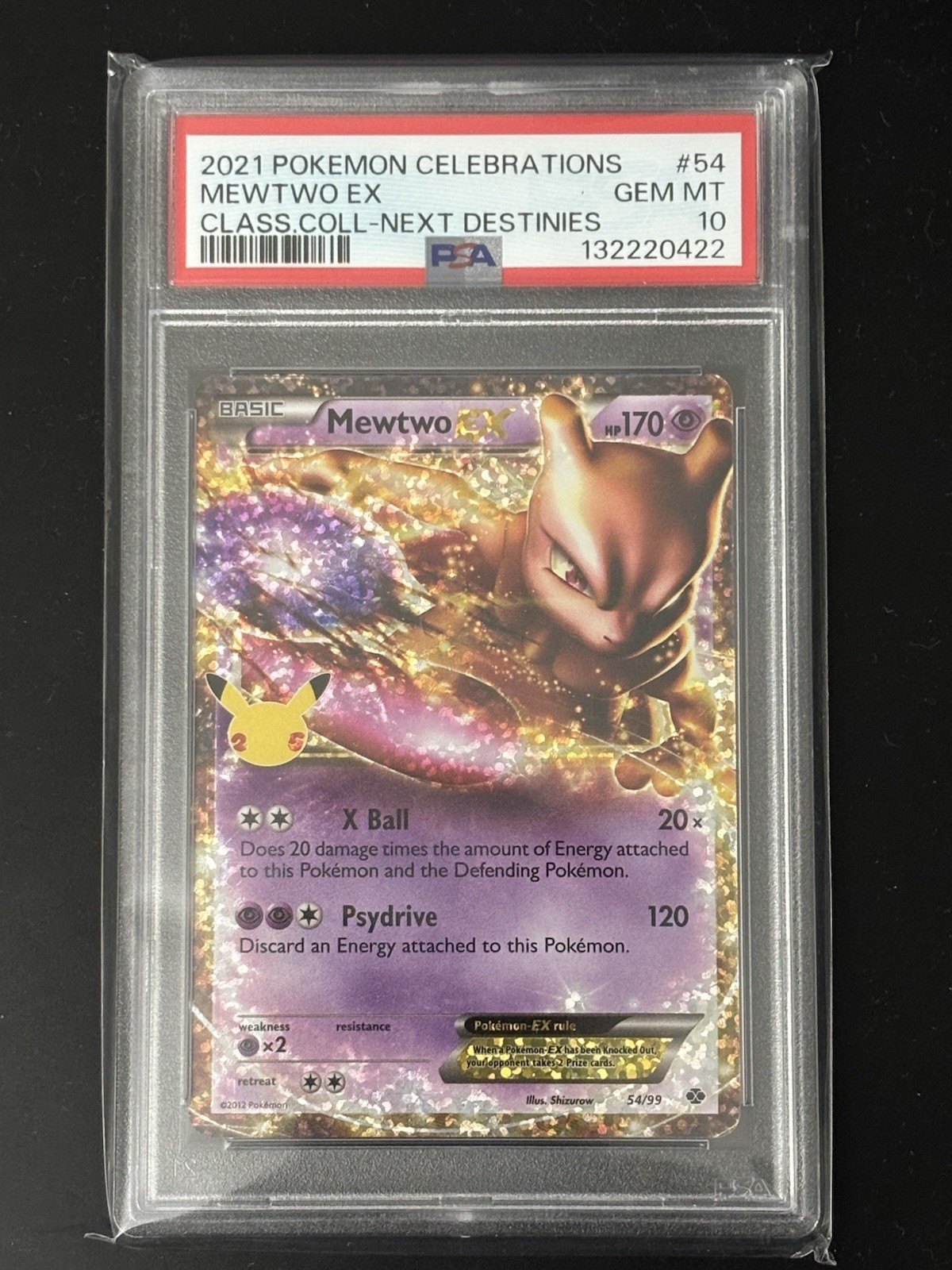 Mewtwo ex 2021 Celebrations: Classic Collection #54 Holo Price