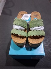 REEF CUSHION VISTA HIGHER Scalloped Green Womens 8 CJ7283