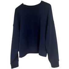 Spanx AirEssentials Crewneck Sweatshirt Navy ...