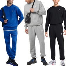 Nike Club Hombres Chándal Cuello Redondo Pullover Sudadera Polar Puños Joggers