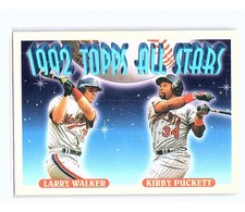 1993 Topps All-Stars Larry Walker / Kirby Puckett #406