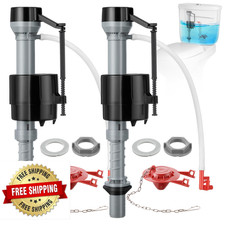 Saillong Universal Toilet Float  Flapper Kit - 2 Set Replacement Fill Valve