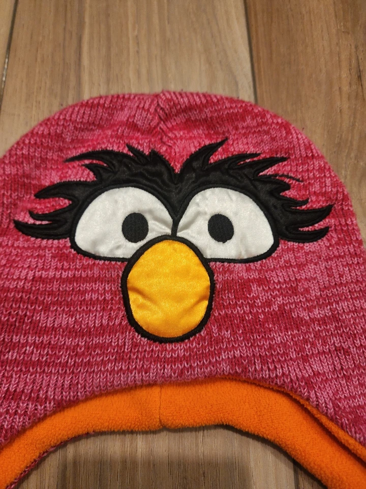 Disney Los Muppets Animal Tejido Sombrero Rosa Con Borlas Forradas de Vellón Naranja Foto 2 de 4