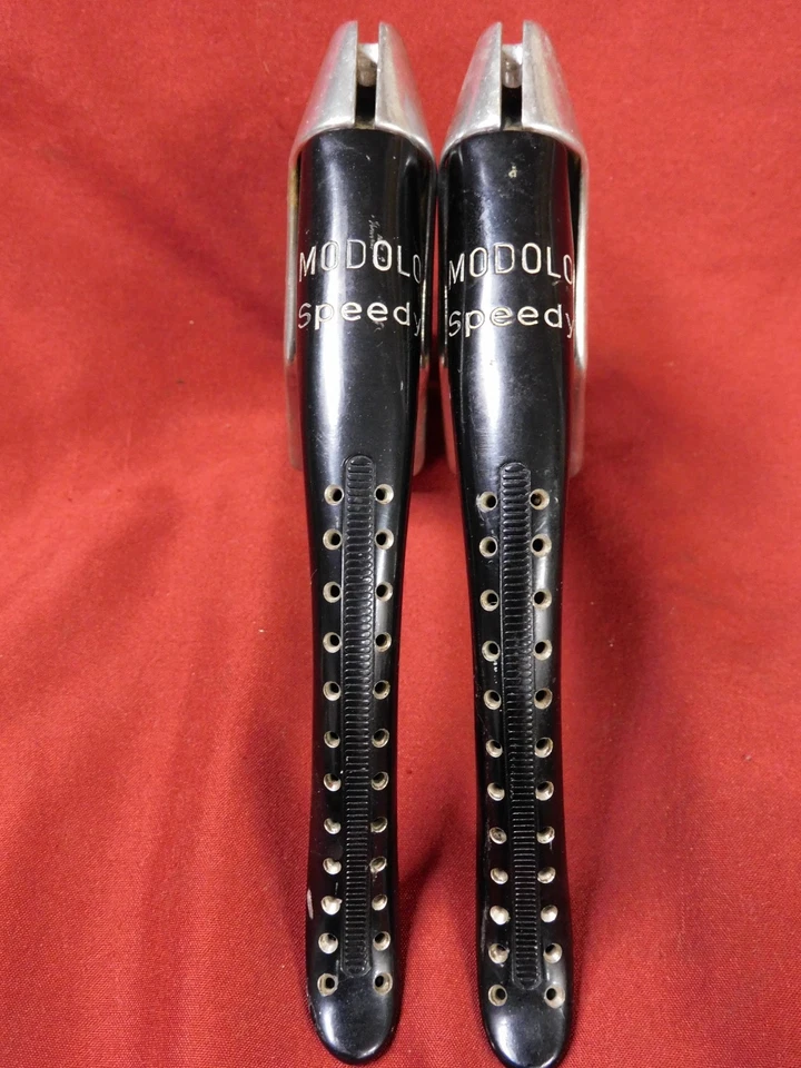 TOP Vintage 1980er schwarz Modolo Speedy F & R gebohrte Bremshebel OHNE Hauben - Bild 3 von 4