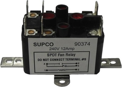 90370 General Purpose Fan Relay, 12 Load Current, 24 V Coil Voltage